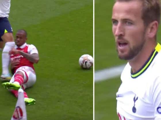 Article image:Harry Kane: Did Spurs striker deliberately kick Arsenal's Gabriel?