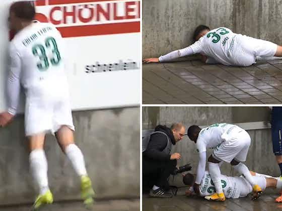 Article image:Worst football injuries: Denis Japel taken to hospital after colliding with wall