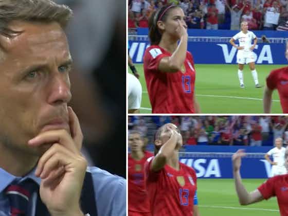 Article image:England vs USA: Alex Morgan's iconic World Cup celebration that left fans rattled