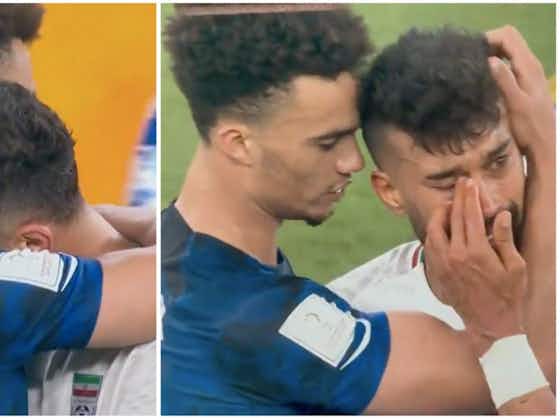 Article image:World Cup: USA and Iran stars go viral for emotional embrace after game