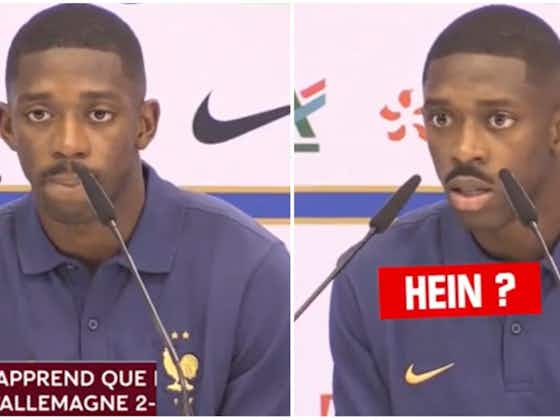 Article image:Germany 1-2 Japan: Ousmane Dembele was everybody when he found out result