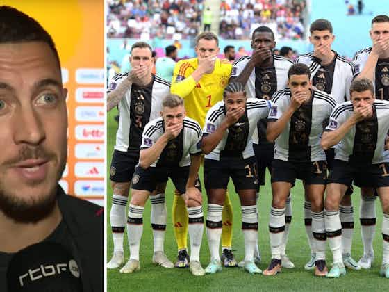 Article image:Eden Hazard's brutal response to Germany's World Cup gesture