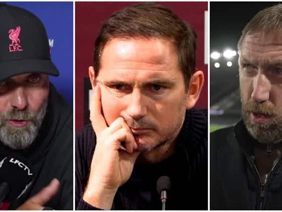 Article image:Lampard, Moyes, Klopp, Conte: Which Premier League manager will be next to go?