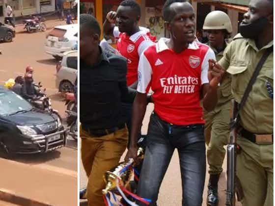 Article image:Arsenal 3-2 Man Utd: At least eight Gunners fans arrested in Uganda after celebrations