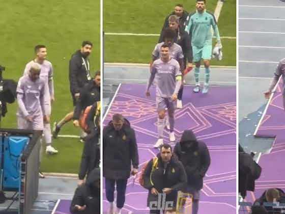 Article image:Cristiano Ronaldo mocked with Lionel Messi chants after Al-Ittihad 3-1 Al-Nassr