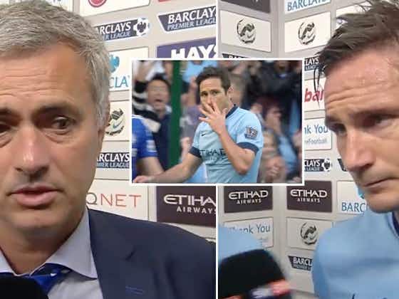 Article image:Jose Mourinho and Frank Lampard’s interviews when PL legend scored for Man City v Chelsea