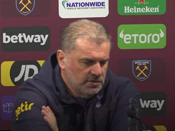 Article image:Spurs’ draw at West Ham a step in right direction, says Postecoglou