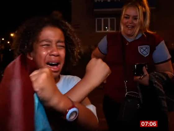 Article image:‘More titles than Spurs’: Young fan in tears as West Ham secure Europa Conference League win