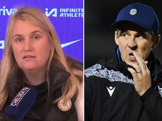Article image:Chelsea manager Emma Hayes responds to Joey Barton’s comments on women in football media