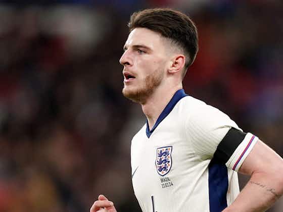 Article image:Declan Rice recalls ‘nerves’ breaking into England team as he prepares to captain country
