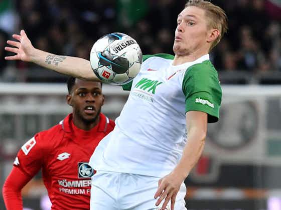Artikelbild:Frederik Jensen feiert für den FC Augsburg sein Comeback