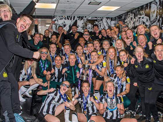 Article image:Newcastle United women living the dream – Record stadium attendance, title win, promotion, 10-0