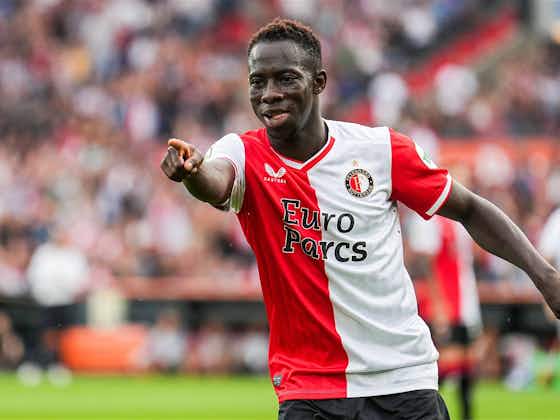 Article image:Yankuba Minteh on fire with goals and an assist as Feyenoord smash Ajax