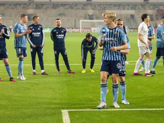 Article image:Watch as Tottenham new boy Lucas Bergvall scores a totally ridiculous goal in Sweden yesterday