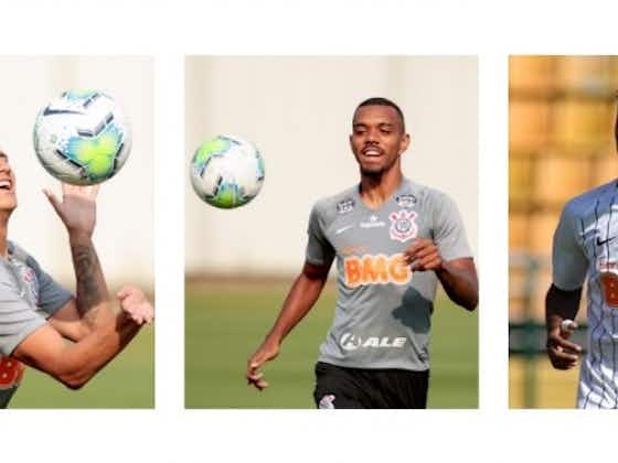 Imagem do artigo:Com Cauê, Mantuan e Formiga relacionados, Corinthians finaliza preparação para jogo com Bahia