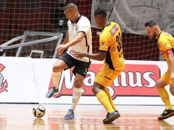 Imagem do artigo:Emissora vai transmitir o confronto entre Corinthians e Magnus pela Liga Nacional de Futsal