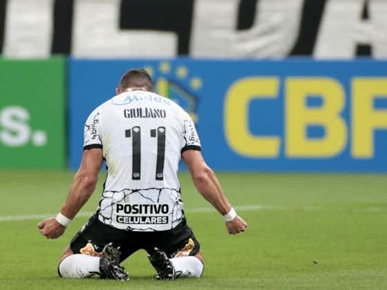 Imagem do artigo:Giuliano faz boa partida e comemora gol marcado pelo Corinthians: “Que seja o primeiro de muitos”