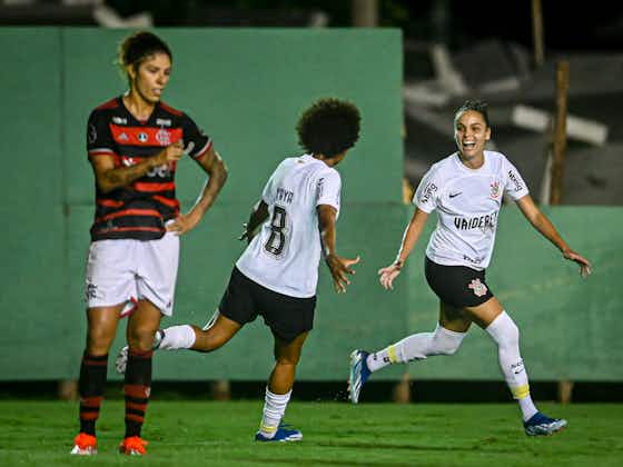 Imagem do artigo:Oscilante na defesa, Corinthians Feminino vira mais um jogo, vence Flamengo e segue 100%
