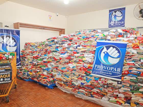 Imagem do artigo:Ingresso solidário de Corinthians x Londrina arrecada 15 toneladas de alimentos