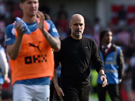 Article image:Pep Guardiola delivers concerning injury verdict on Manchester City duo ahead of FA Cup and Champions League Finals