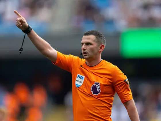Article image:Michael Oliver to referee Emirates FA Cup semi-final between Manchester City and Chelsea