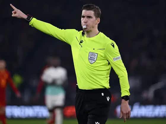 Article image:François Letexier to referee UEFA Champions League quarter-final first-leg clash between Real Madrid and Manchester City