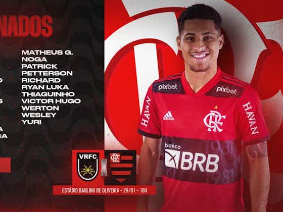 Imagem do artigo:Flamengo divulga lista de relacionados para jogo contra o Volta Redonda, pelo Carioca