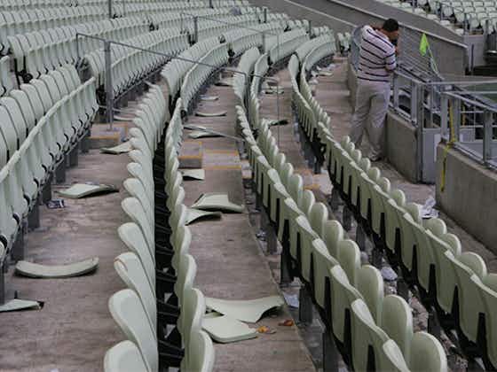 Imagem do artigo:Prejuízo do Fortaleza com cadeiras danificadas após jogo contra Flamengo passa dos R$ 60 mil