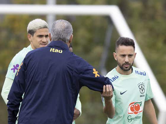 Imagem do artigo:Tite testa escalação com Pedro e Everton Ribeiro entre titulares na Seleção Brasileira