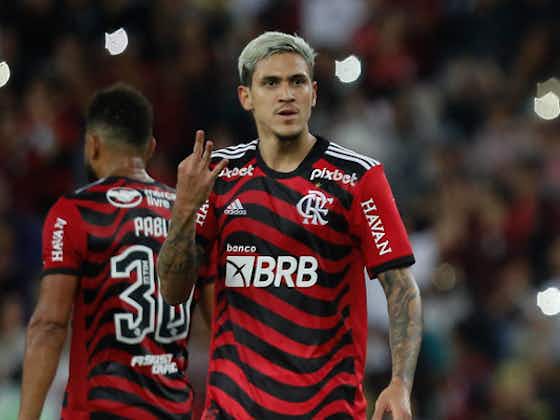 Imagem do artigo:Pedro faz 3 gols em 5 minutos e reforça boa fase no Flamengo