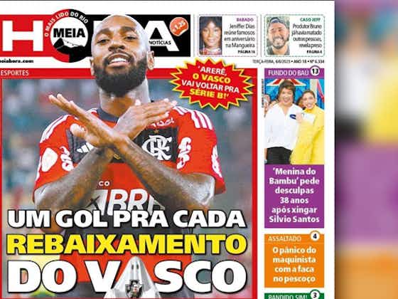 Imagem do artigo:“Um gol para cada rebaixamento”: jornal carioca debocha do Vasco após goleada do Flamengo