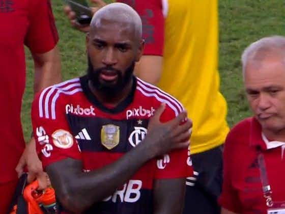 Imagem do artigo:Gerson tem suspeita de luxação no braço e passa por reavaliação no Flamengo