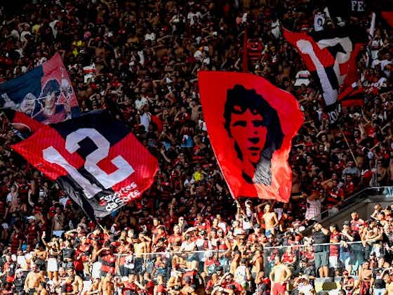 Imagem do artigo:Flamengo tenta superar São Paulo em ranking de público pagante em 2024