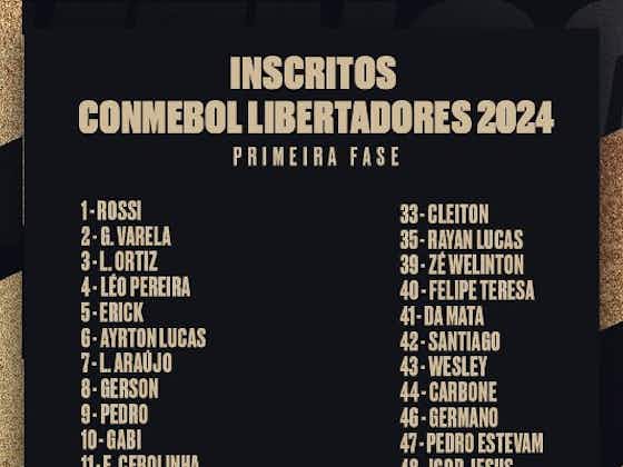 Imagem do artigo:Flamengo divulga lista de relacionados na Libertadores e mantém Gabigol com a camisa 10