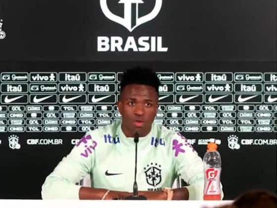 Imagem do artigo:Vinicius Júnior faz forte desabafo sobre casos de racismo: “Cada vez tenho menos vontade de jogar”