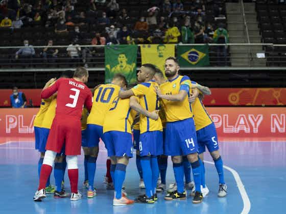 Imagem do artigo:Brasil encara o Marrocos neste domingo pelas quartas de final da Copa do Mundo FIFA de Futsal