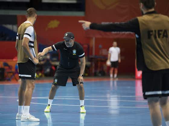 Imagem do artigo:No palco do jogo, Seleção Brasileira de Futsal encerra preparação para encarar o Marrocos