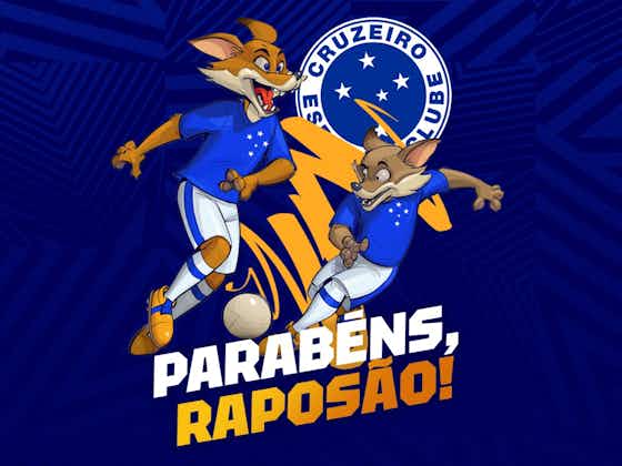 Imagem do artigo:No aniversário de 20 anos do Raposão, Cruzeiro lança novo design dos mascotes