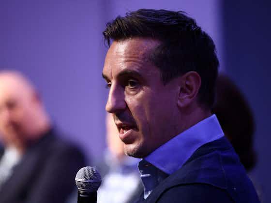 Article image:Gary Neville slams ‘naughty’ ex-Arsenal star following ‘coward’s tackle’ on Liverpool midfielder