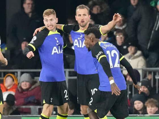 Article image:Fulham 0-1 Tottenham: Kane equals Greaves’ goal record with fine finish as Conte’s men bounce back