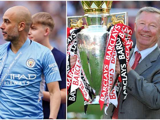 Article image:Comparing Guardiola’s trophy haul at Man City to Ferguson’s at Man Utd
