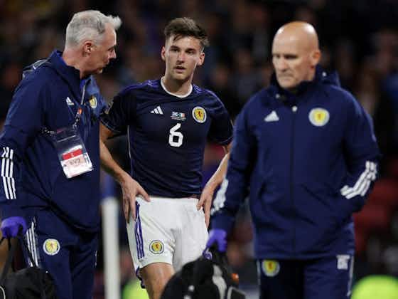 Article image:Kieran Tierney injury update after Scotland substitution