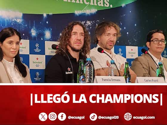 Imagen del artículo:ESTÁN AQUÍ || Trofeo de Champions League junto con Carles Puyol y Diego Lugano en Quito