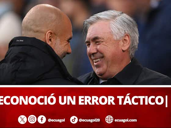 Imagen del artículo:Ancelotti reconoció un error ante Manchester City: “Debimos poner línea de 5 antes”