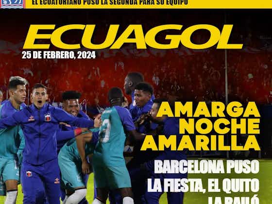 Imagen del artículo:Deportivo Quito sorprendió a Barcelona y lo venció en la Noche Amarilla