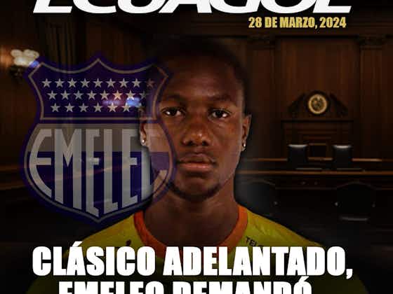 Imagen del artículo:TREMENDO LÍO || Emelec ingresó la demanda por el caso Aníbal Chalá quien se marchó a Barcelona SC