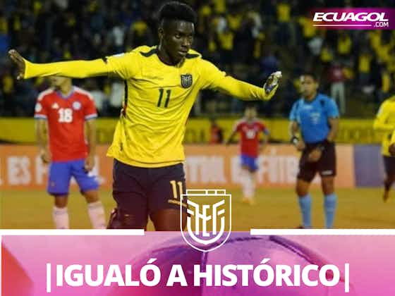 Imagem do artigo:La marca histórica que alcanzó Allen Obando en la Selección de Ecuador