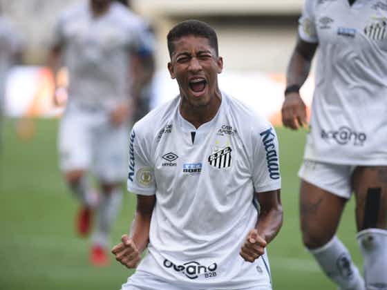 Imagem do artigo:Bruno Marques celebra gol com a camisa do Santos: ‘Estou muito feliz’