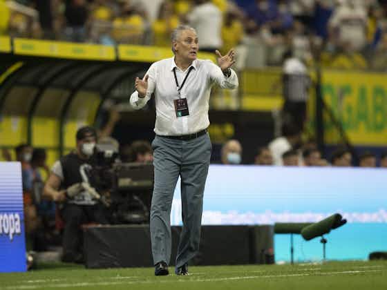 Imagem do artigo:Tite analisa partida de Raphinha e se diz “em paz” após goleada do Brasil contra o Uruguai