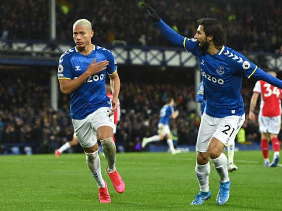 Imagem do artigo:Com dois gols anulados do Pombo, Everton supera o Arsenal no inglês